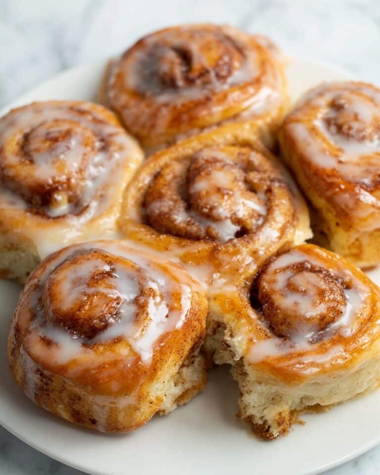 Air Fryer Cinnamon Rolls with Heavy Cream Icing Recipe