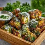 Crispy Air Fryer Broccoli Cheddar Poppers Recipe