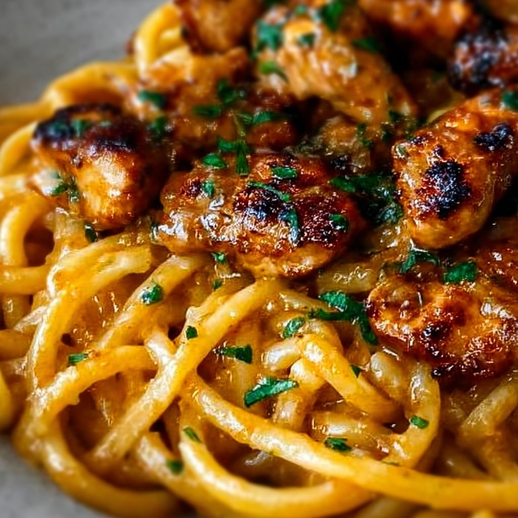 Cowboy Butter Chicken Linguine Recipe - Recipe Image