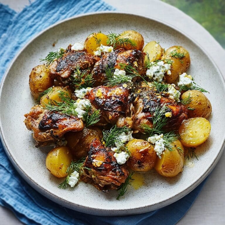 Irresistible Spicy Yogurt Marinated Chicken with Feta Cream Recipe