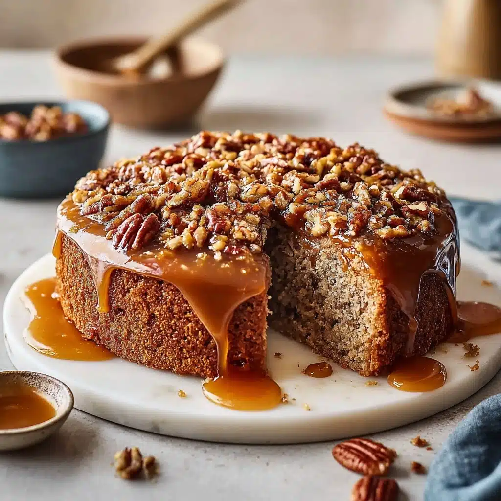 Irresistible Pecan Upside Down Cake Recipe to Impress Recipe - Recipe Image