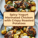 Irresistible Spicy Yogurt Marinated Chicken with Feta Cream Recipe