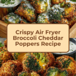 Crispy Air Fryer Broccoli Cheddar Poppers Recipe