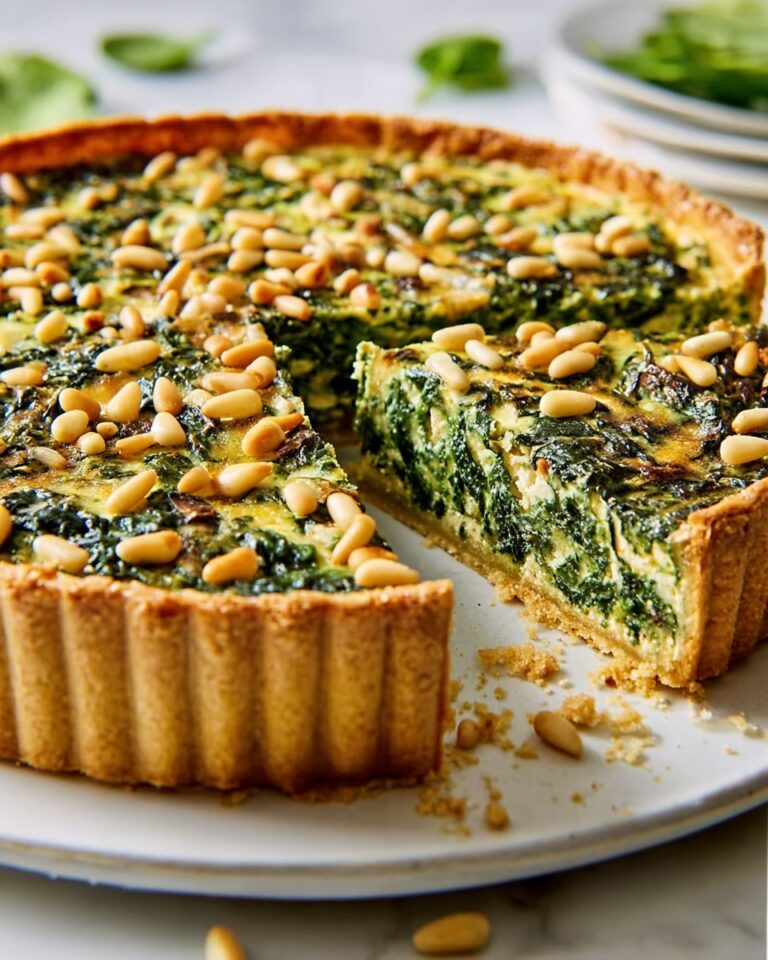 Vegan Spinach and Mushroom Quiche Recipe