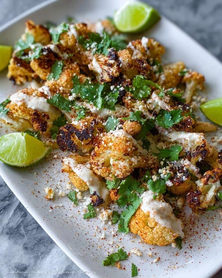 Mexican Street Style Grilled Cauliflower Recipe
