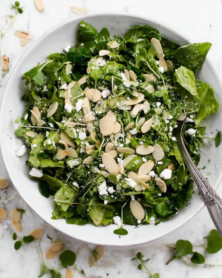 Simple Feta and Toasted Almond Salad Recipe