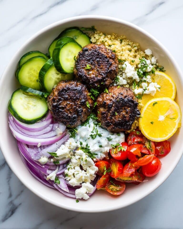 Greek Meatball Bowl Recipe