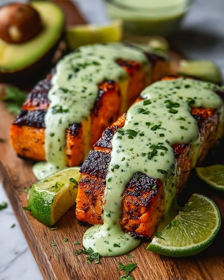 Cajun Salmon with Avocado Lime Crema Recipe