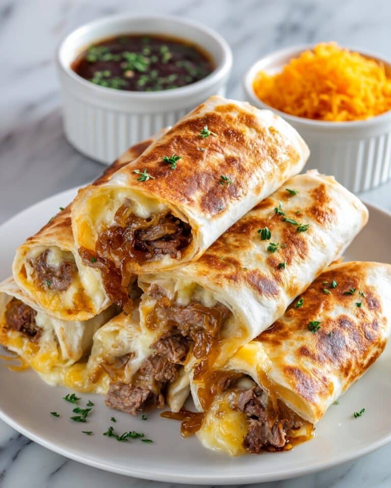 French Dip Tortilla Roll Ups Recipe