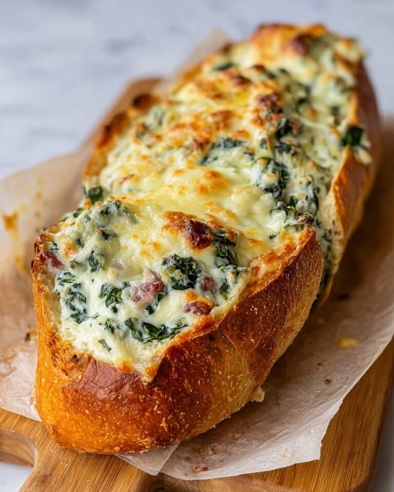 Spinach and Artichoke Stuffed Bread Recipe