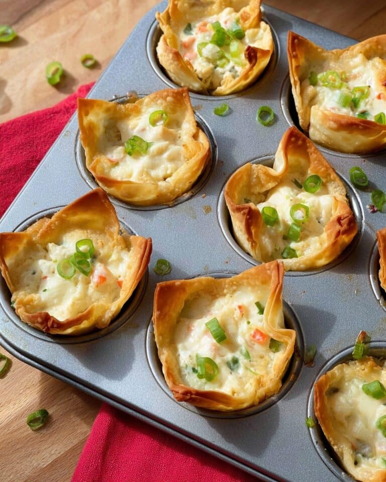 Crab Rangoon Wonton Cups Recipe