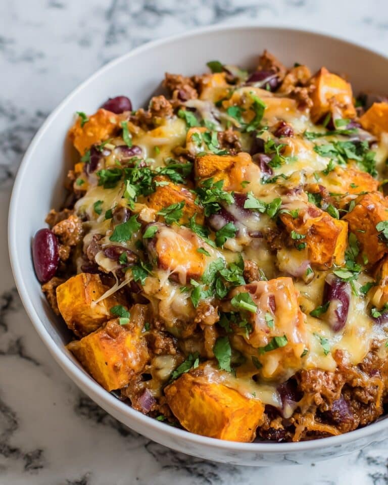 Tex-Mex Sweet Potato Hash with Ground Beef Recipe