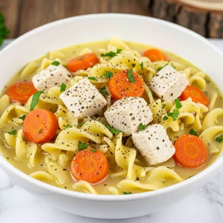 Crockpot Creamy Chicken Noodle Soup Recipe