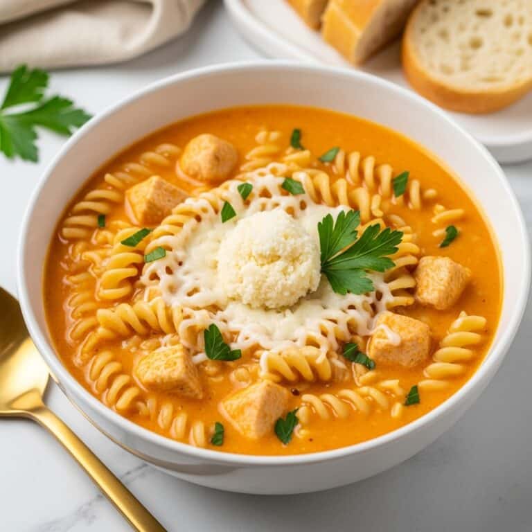 Comforting Crockpot Chicken Parmesan Soup Recipe