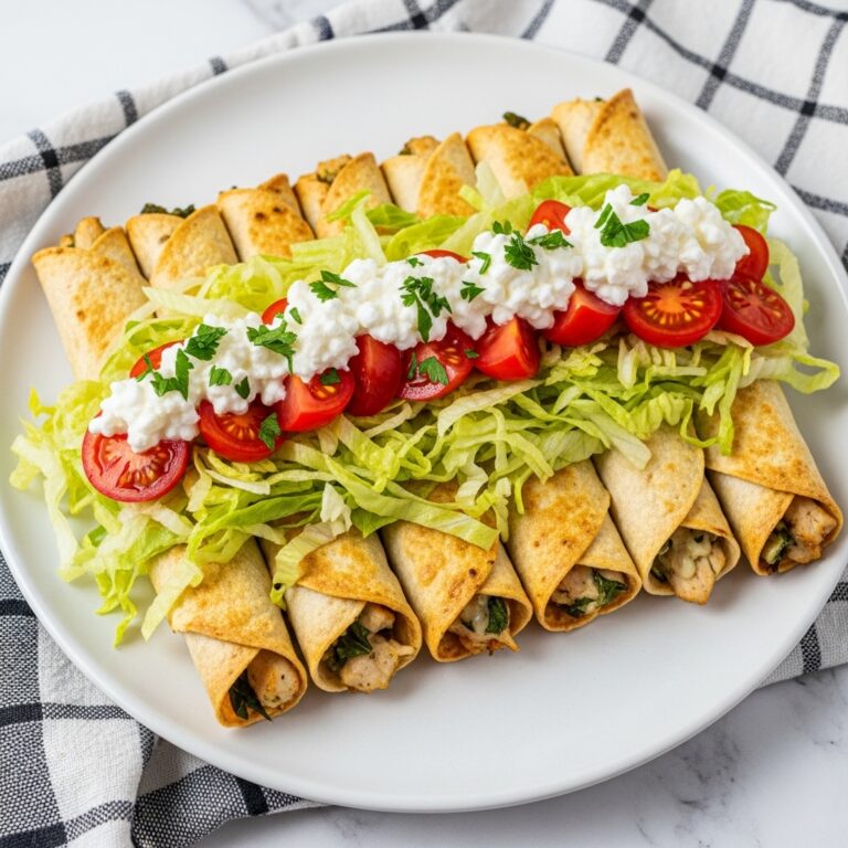 Crispy Chicken and Spinach Taquitos with Cream Cheese and Salsa Recipe