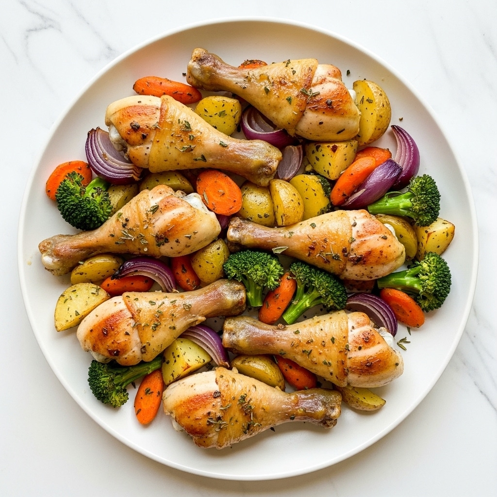 A white baking tray filled with three layers of roasted food: the first layer is roasted broccoli with a bright green and slightly charred texture scattered across the tray, the second layer includes orange roasted carrots cut into sticks placed among the broccoli, and the third layer consists of golden brown grilled chicken pieces with visible seasoning on top, along with round lemon slices placed evenly around the tray. The tray rests on a white marbled textured surface. Photo taken with an iphone --ar 4:5 --v 7