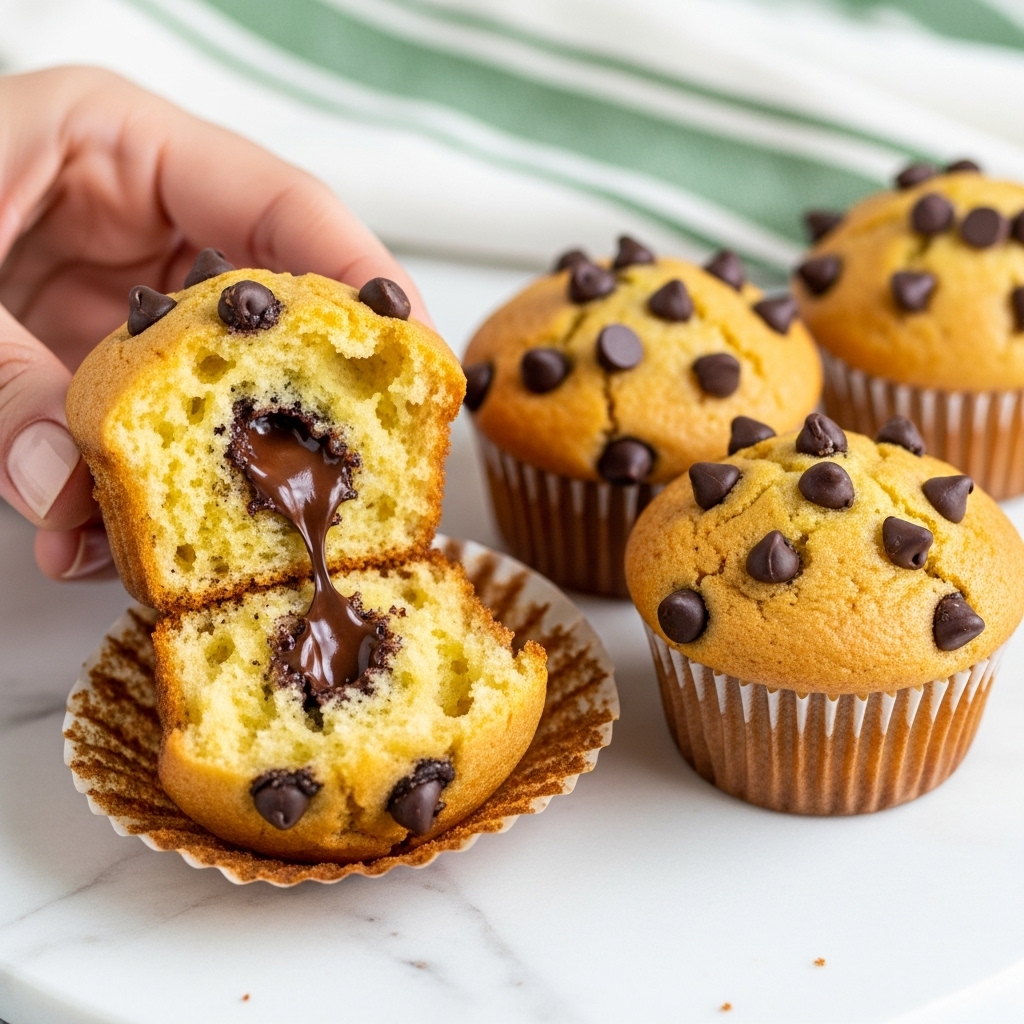 A batch of eight golden brown raisin muffins with a slightly cracked tops, each muffin sitting in a white paper liner, stacked in a small pile on a metal cooling rack placed over a green and white textured cloth, all set on a white marbled surface. The muffins have visible dark raisins embedded in their moist, crumbly tops and sides, creating contrast against the warm yellow cake. Photo taken with an iphone --ar 4:5 --v 7