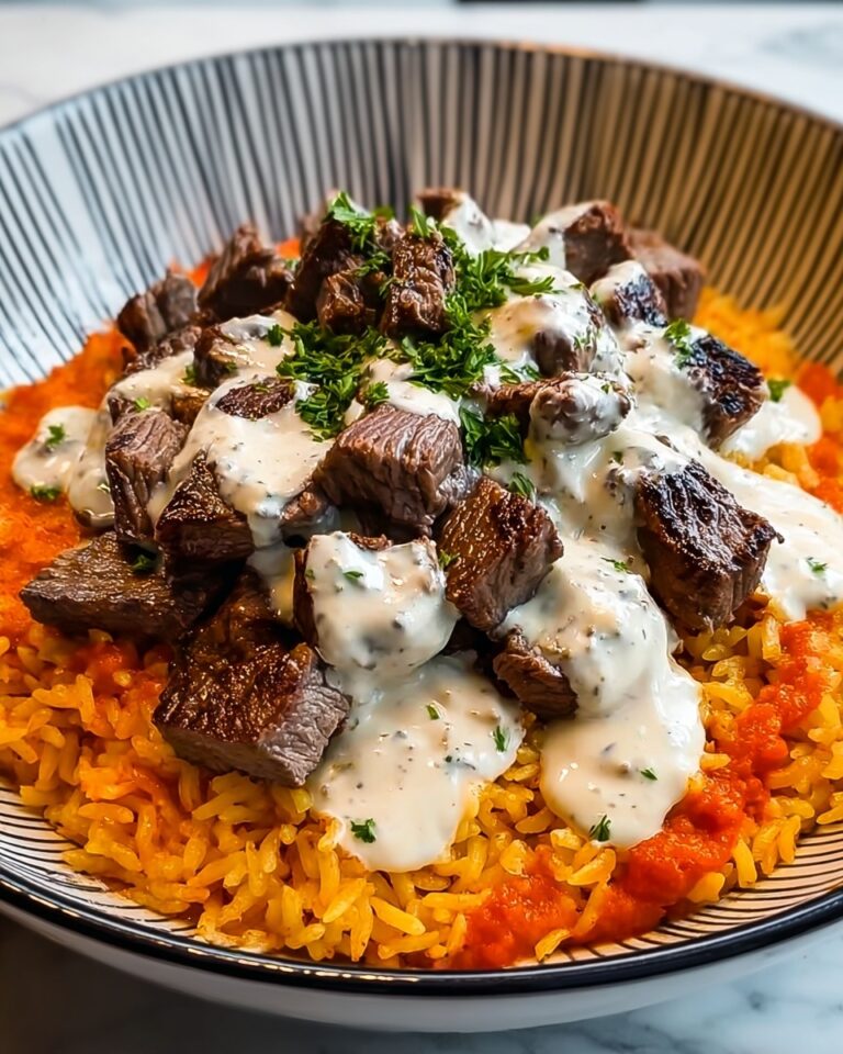 Steak Queso Rice Bowl Recipe