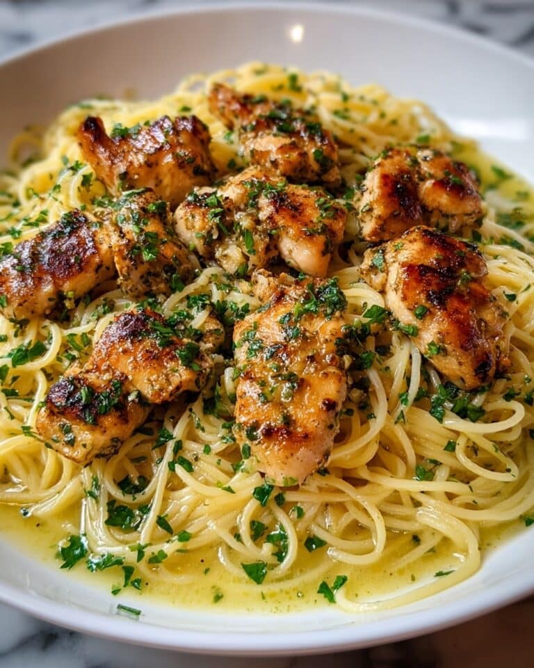 Chicken Scampi with Garlic, White Wine, and Parsley Recipe