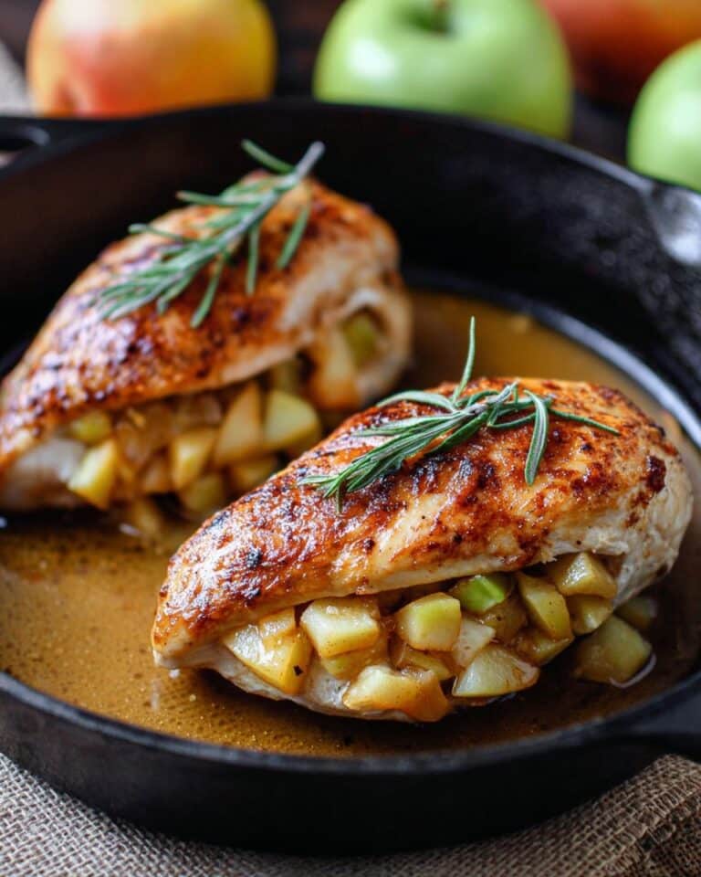 Apple and Brie Stuffed Chicken with Maple Dijon Glaze Recipe