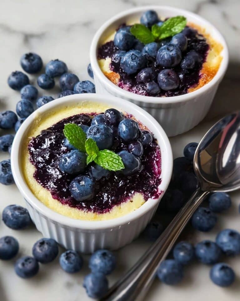 Baked Blueberry Cottage Cheese Bowls Recipe
