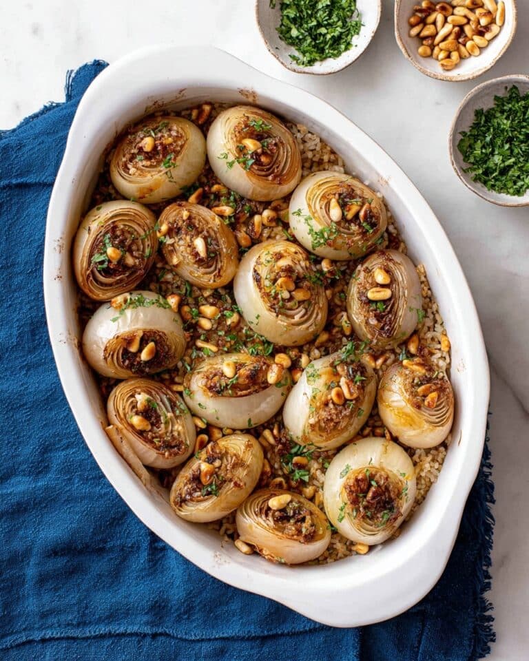 Stuffed Onions with Rice and Pine Nuts Recipe