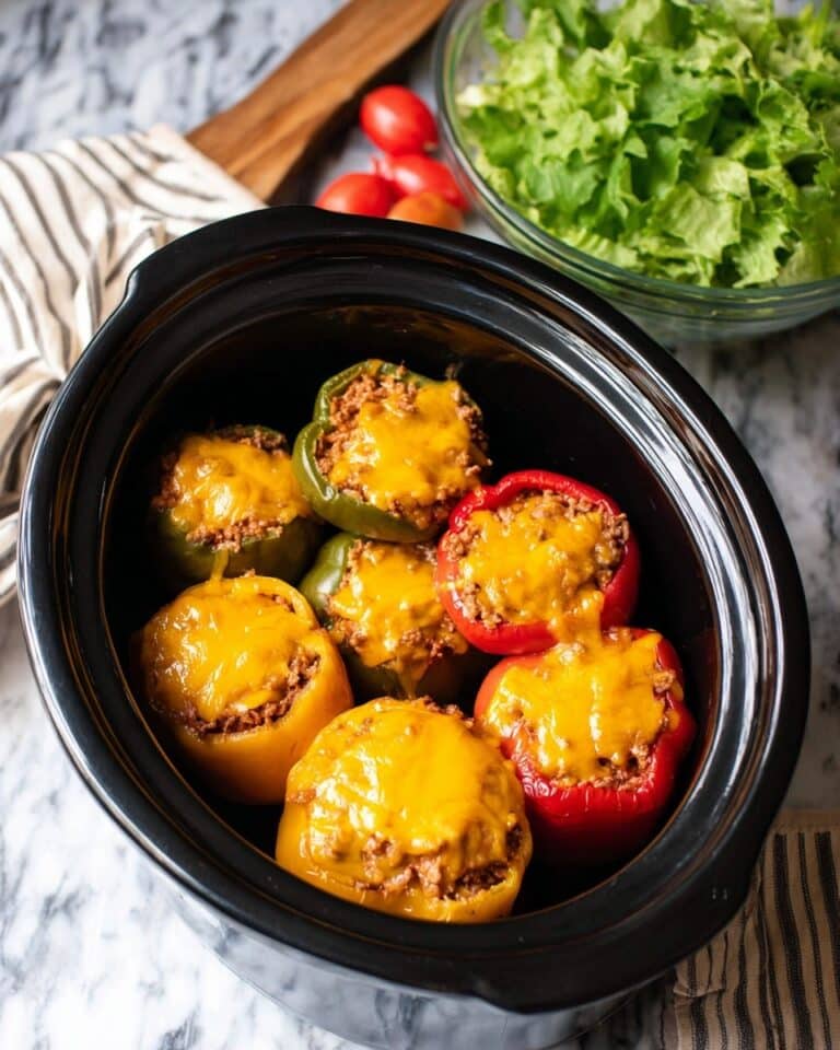 Slow Cooker Taco Stuffed Peppers Recipe