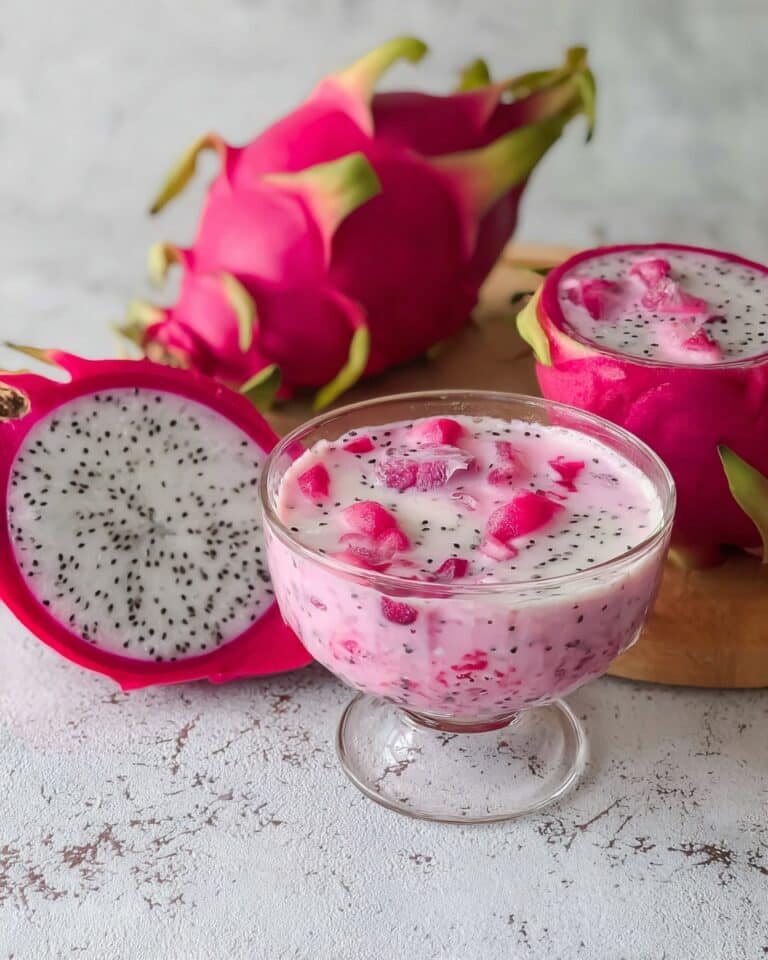 Dragonfruit Sago Dessert Recipe