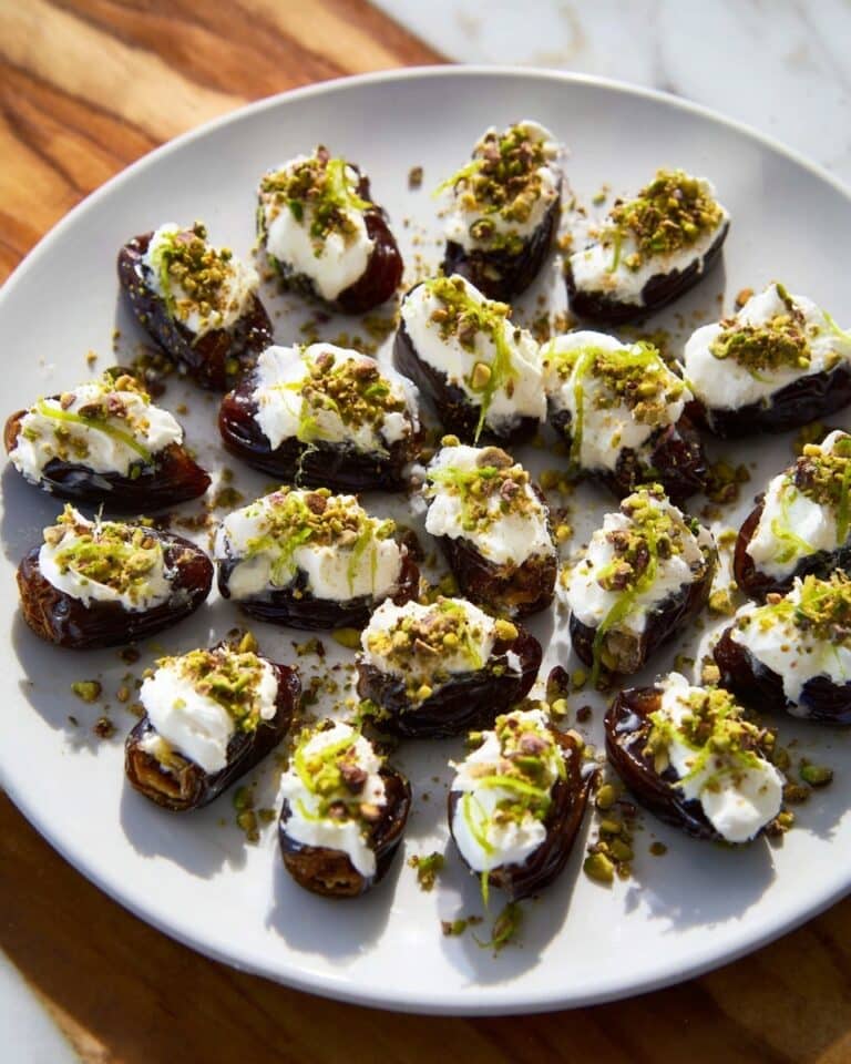 Dates with Cream, Pistachios, and Citrus Zest Recipe