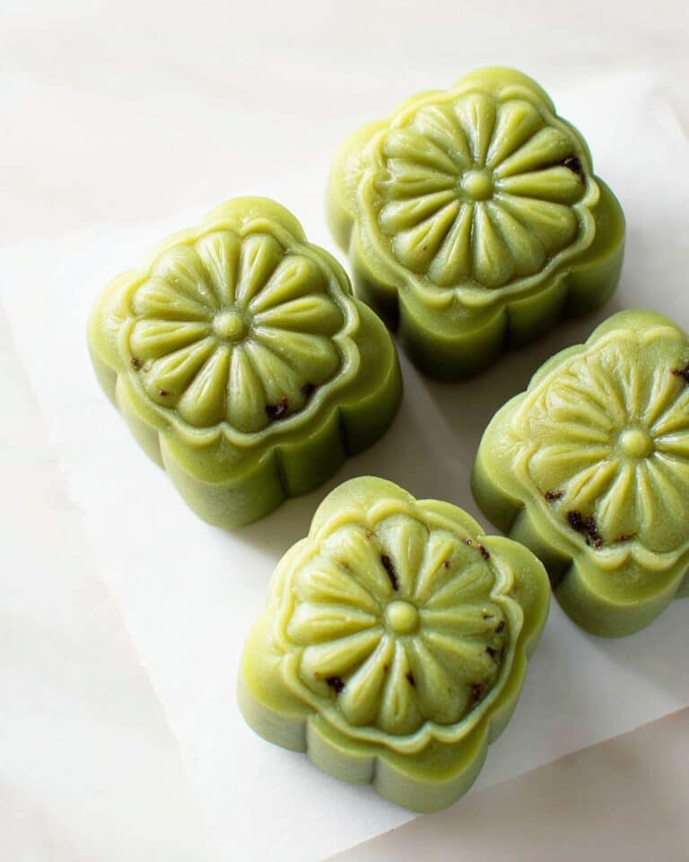 Matcha Snow Skin Mooncakes Recipe
