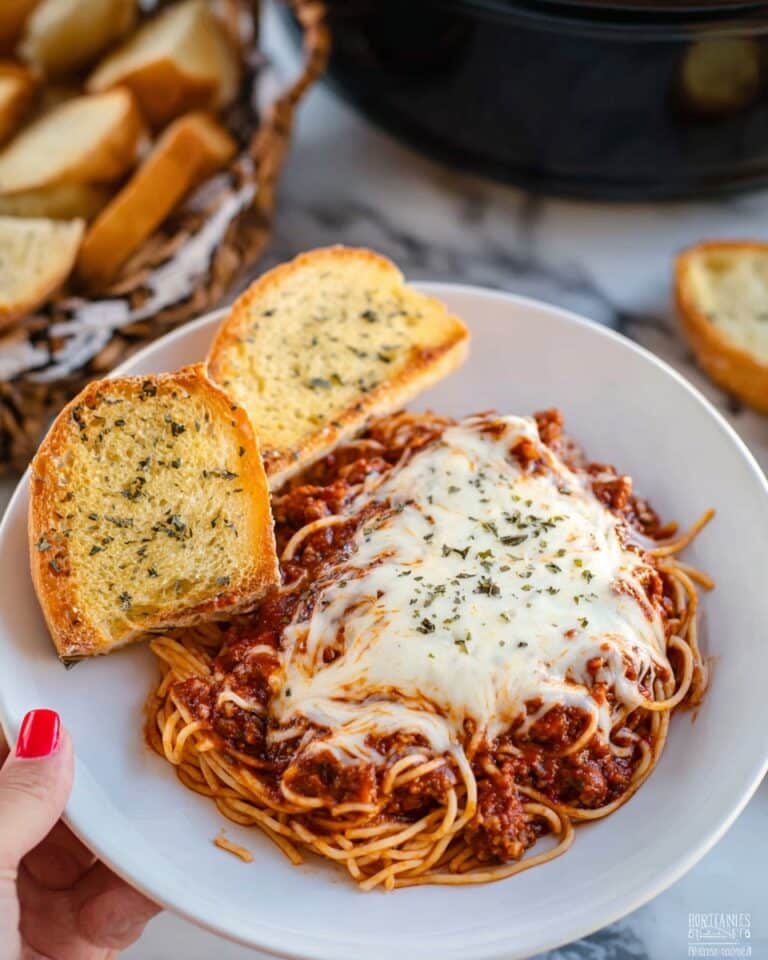 Slow Cooker Baked Spaghetti Recipe