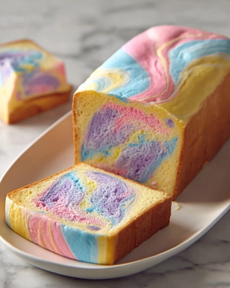 Cloud Bread Pastel Swirl Loaf Recipe