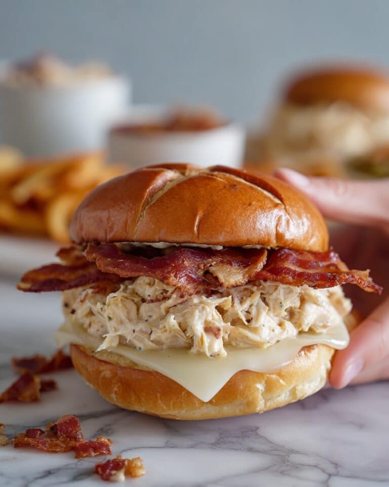 Slow Cooker Honey Mustard Chicken Sandwiches Recipe